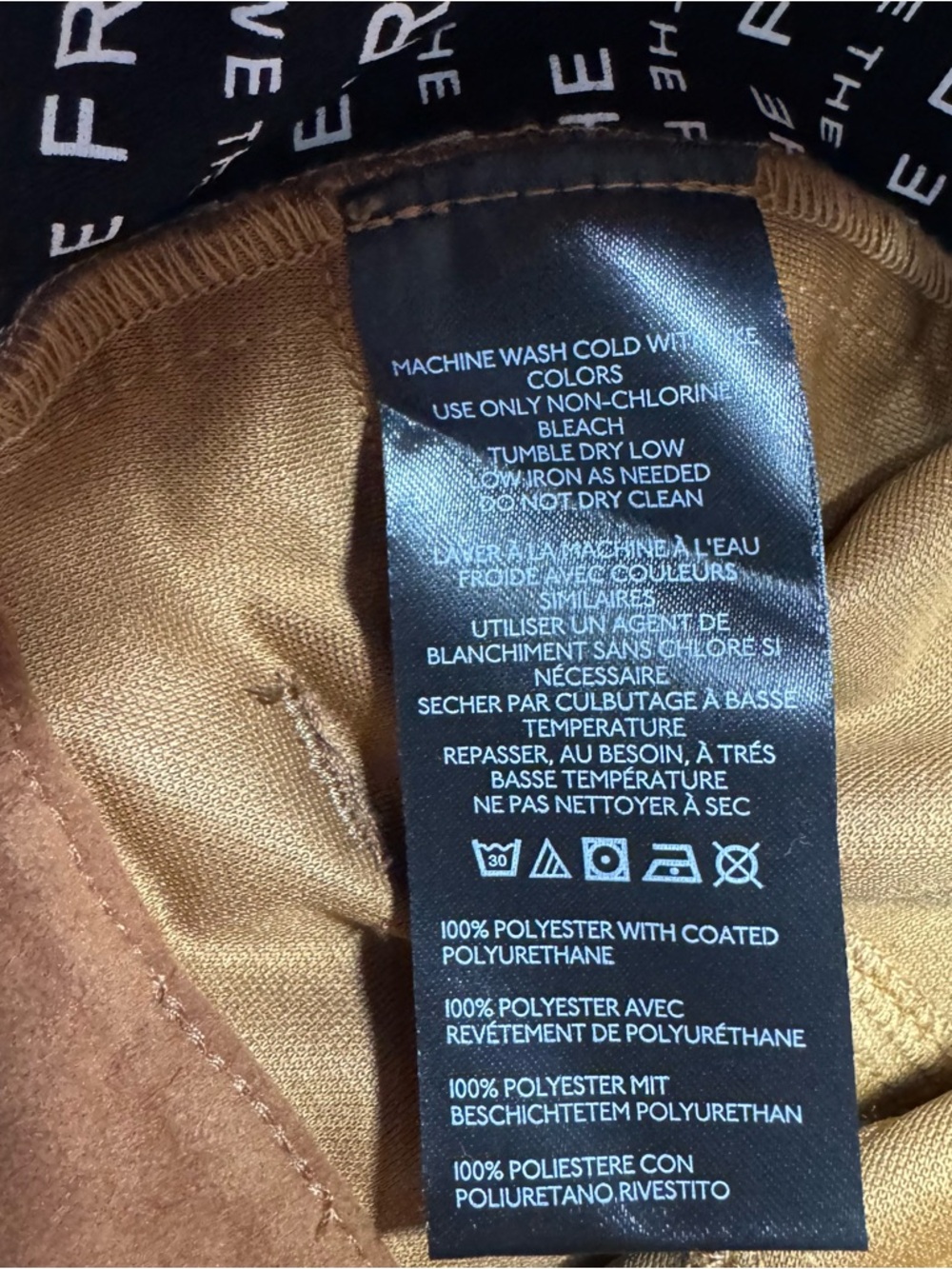 NWT New Free People Dylan Vegan Suede Long Shorts In Caramel Cafe Size 27 - Picture 7 of 11
